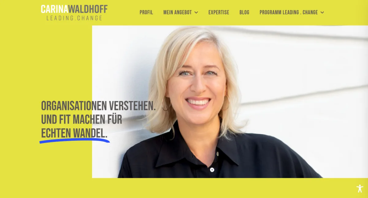 Screenshot der Website carinawaldhoff.de